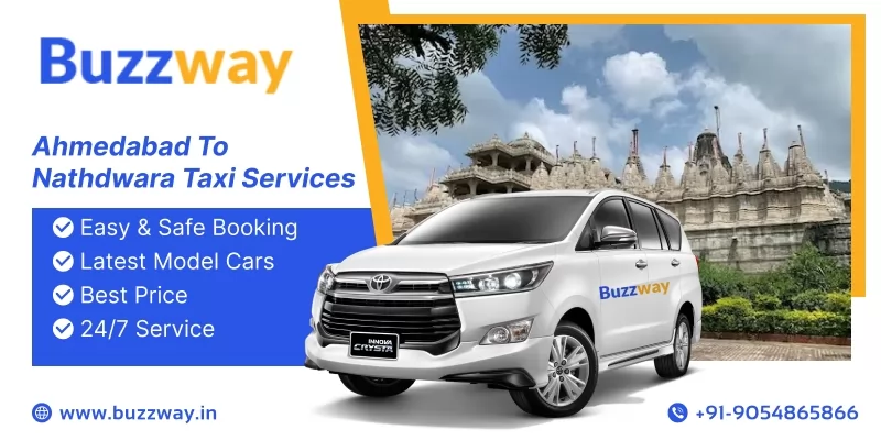 Book One Way Cab/Taxi Hire from  Ahmedabad To Nathdwara