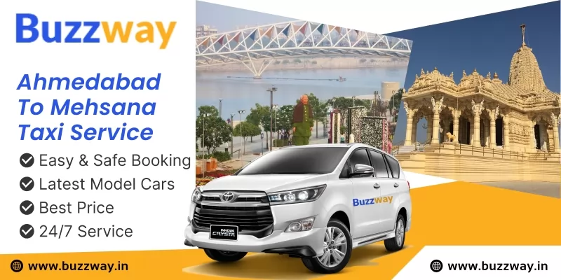Taxi Hire from  Ahmedabad To Mehsana