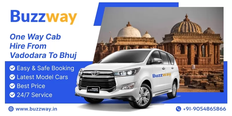 One Way Cab/Taxi Hire from Vadodara to Bhuj