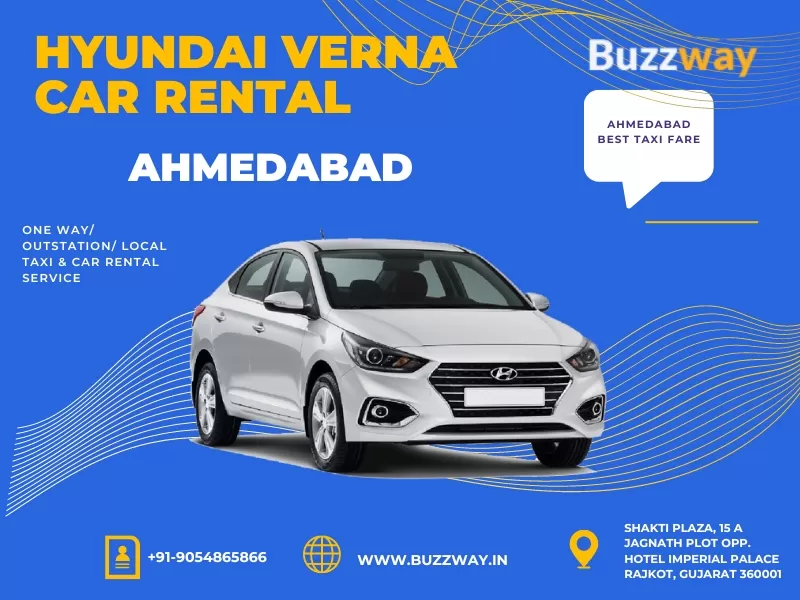 Hyundai verna cars hire in Ahmedabad, Book Hyundai verna car on rent in Ahmedabad