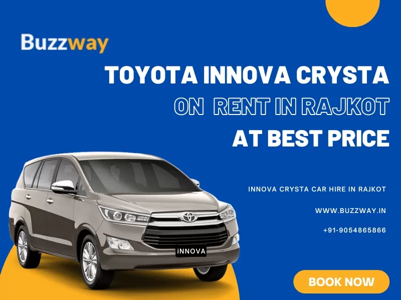 Toyota Innova crysta hire in Rajkot