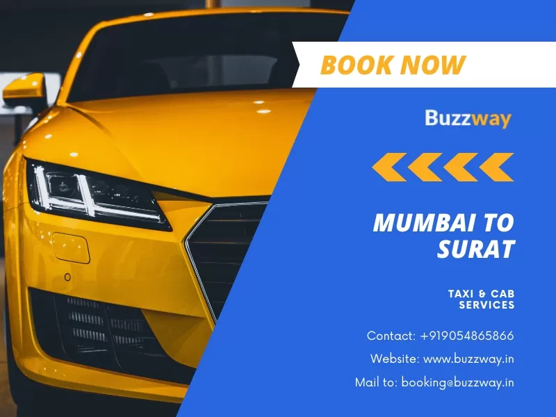 Mumbai to Surat Taxi and Cab Service