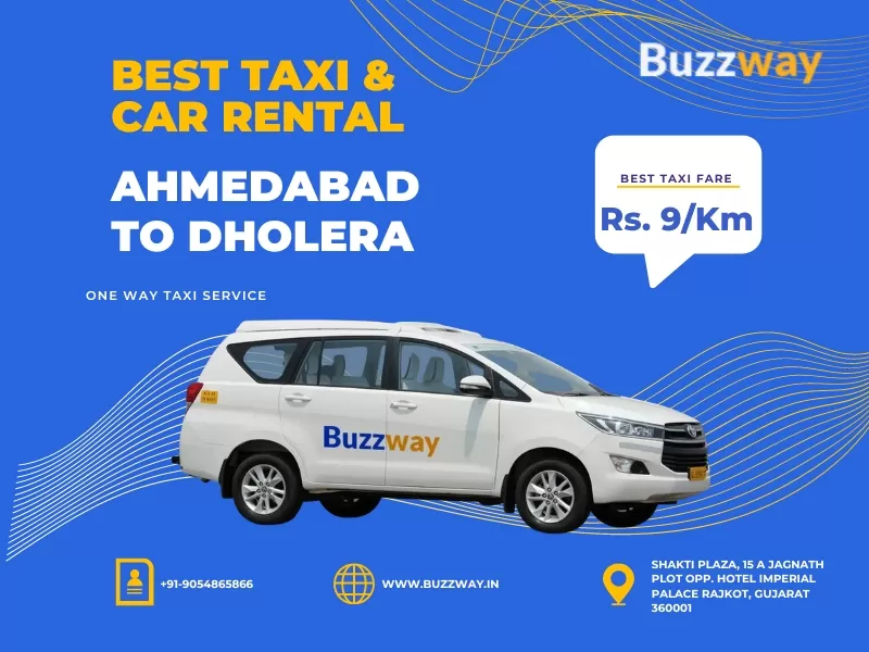 Ahmedabad to Dholera Taxi and Cab Service