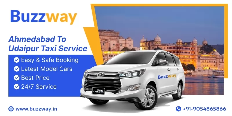 one Way Cab Hire or Car Rental From Ahmedabad To Udaipur