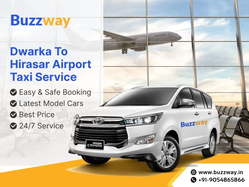 Dwarka to Hirasar Airport Taxi Service