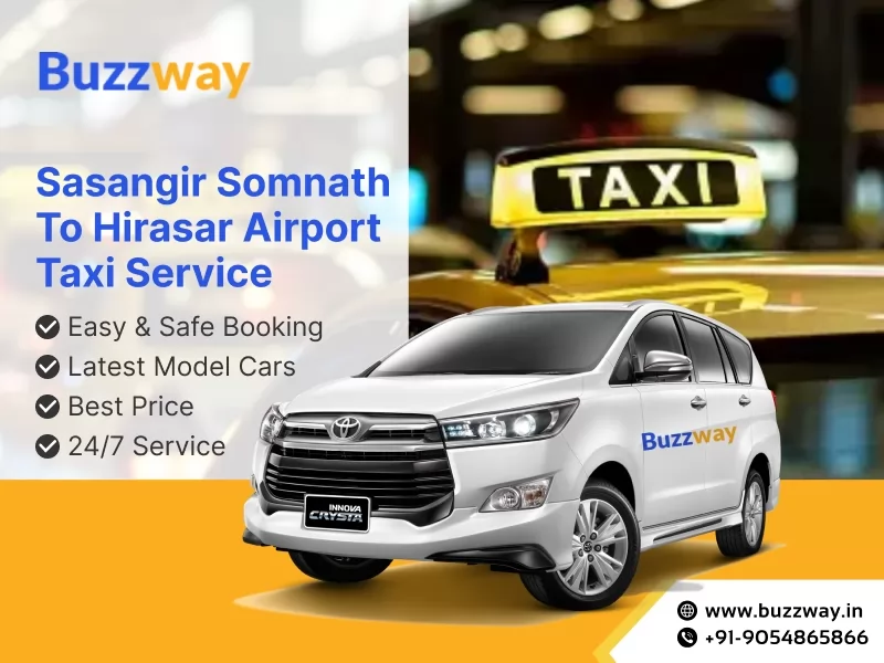 Sasangir Somnath to Hirasar Airport Taxi Service