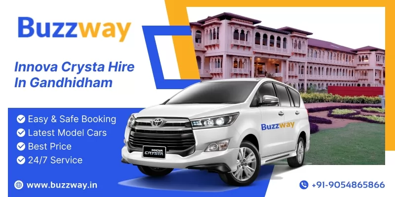 Innova crysta hire in Gandhidham