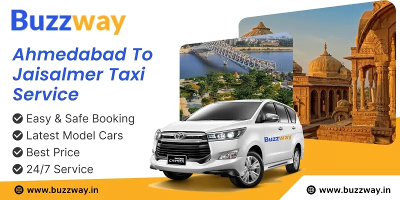 Book Ahmedabad To Jaisalmer One Way Taxi service