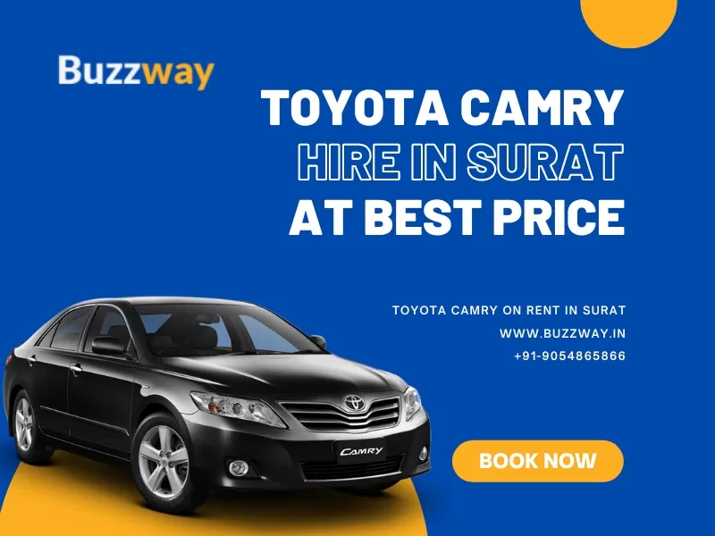 Toyota camry hire in Surat, Book Toyota camry on rent in Surat