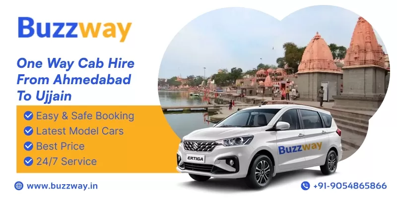 One Way Cab Hire or Car Rental From Ahmedabad To Ujjain