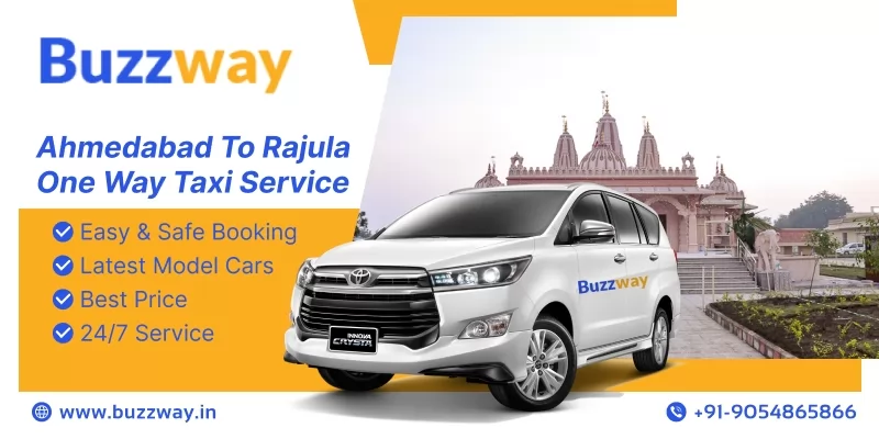  One Way Cab Hire or Car Rental From Ahmedabad To Rajula