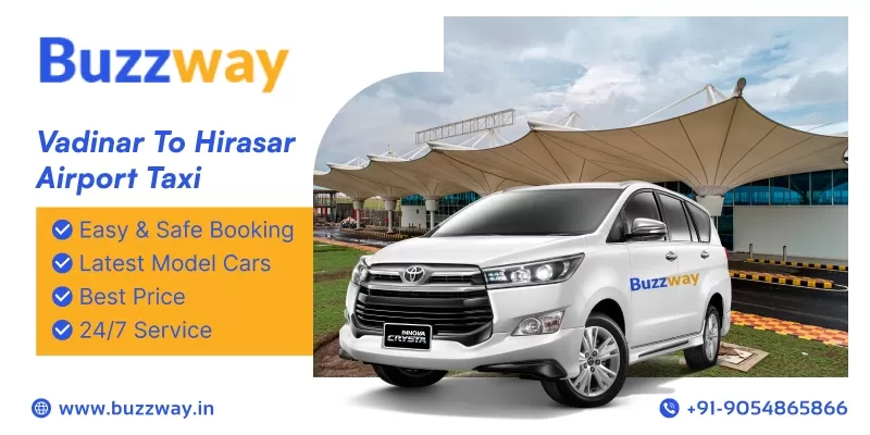 Vadinar to hirasar airport taxi service