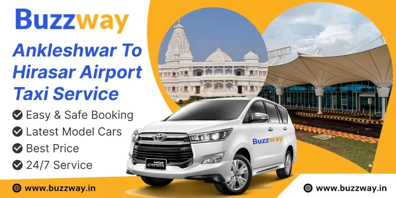 Ankleshwar to Hirasar airport taxi service