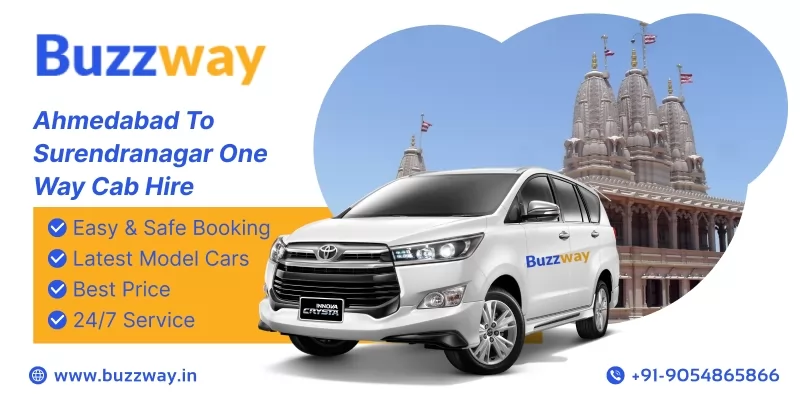 One Way Cab Hire from Ahmedabad To Surendranagar