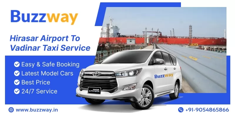 Hirasar airport to vadinar taxi service