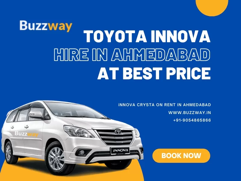 Toyota Innova hire in Ahmedabad, Book Innova on rent in Ahmedabad