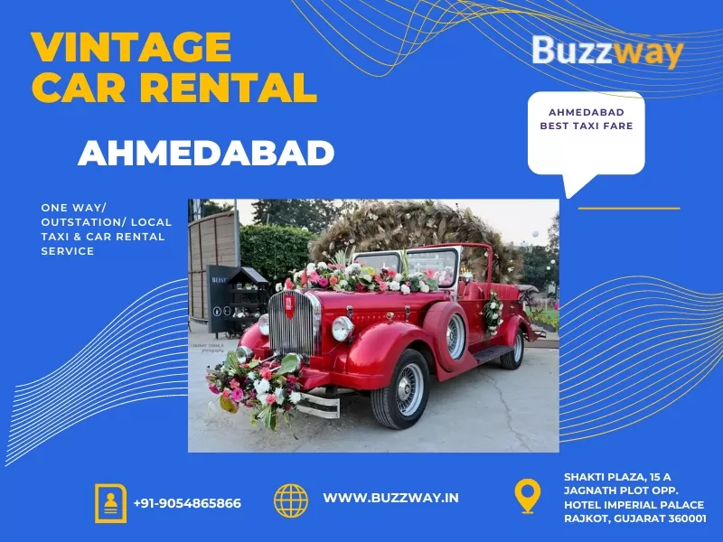 Vintage cars hire in Ahmedabad, Book vintage car on rent in Ahmedabad